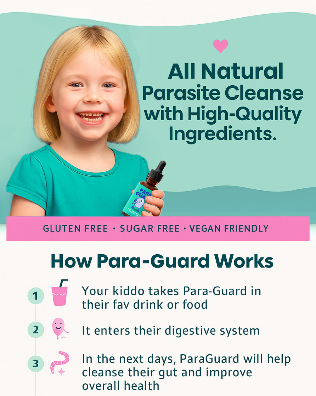 Nature’s Fix Deep Elimination Bemove toxins and waste left behind by parasites fewer meitdowns and calmer sieep. 1
